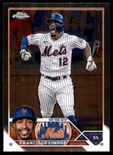Francisco Lindor 2023 Topps Chrome #142 Mets MLB READ FREE SHIPPING AutographDen
