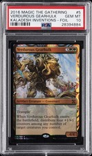 2016 MTG KALADESH INVENTIONS FOIL #5 VERDUROUS GEARHULK PSA 10