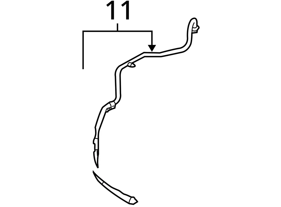 FITS 2005-2007 FORD MERCURY ESCAPE MARINER TUBE ASY 6L8Z19867AA -  NEW OEM - Image 3 of 3