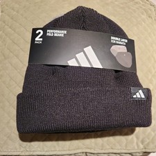 Adidas Unisex Fold Beanie, 2-pack Double Layer for warmth