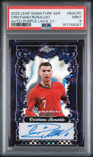 2025 Leaf Signature Series Cristiano Ronaldo Auto Purple Lava Auto 1/1