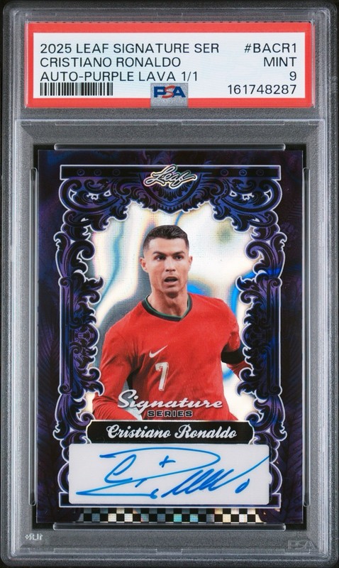 2025 Leaf Signature Series Cristiano Ronaldo Auto Purple Lava Auto 1/1