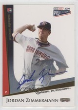 2009 TRISTAR PROjections Gold Auto 1/25 Jordan Zimmermann #82 Auto 15wv