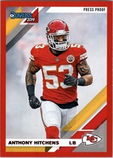 2019 Donruss Press Proof Red #5 Anthony Hitchens - FB