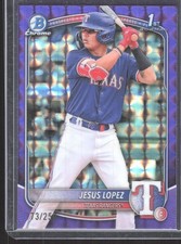2025 1st Bowman Jesus Lopez BCP-88 Purple Geometric Refractor /250