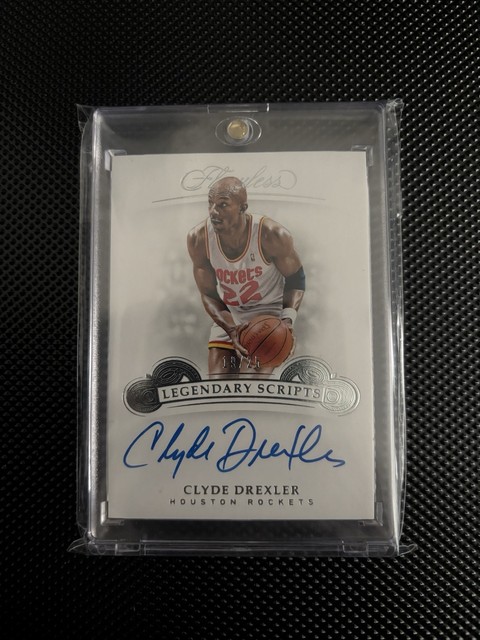 Panini Flawless 2018-19 Legendary Scripts Clyde Drexler Auto 19/25