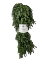 My Texas House 9ft Non-lit Natural Feel Cedar Green Artificial Christmas Garland