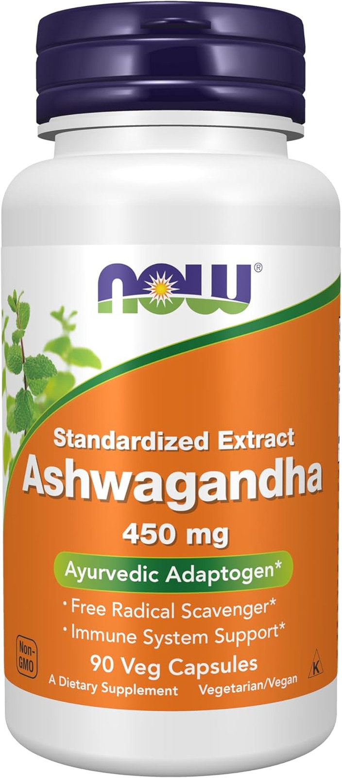 NOW Supplements, Ashwagandha (Withania Somnifera) 450 Mg (Standardized Extract),