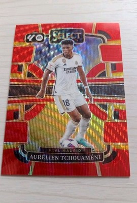 Panini Select La Liga Red Prizm #57/65 AURELIEN TCHOUAMENI 2023-24 