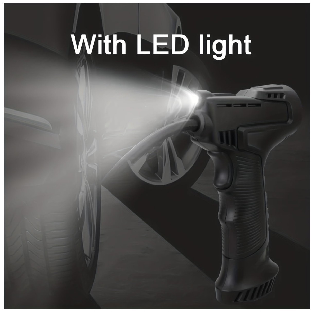 Portable Car Tyre Inflator Air Compressor, Handheld Electric Digital Pump,...