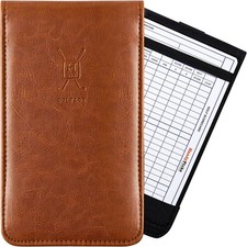 Handy Picks Leather Golf Scorecard Holder  Yardage Book Cover  Scorecard n Pen