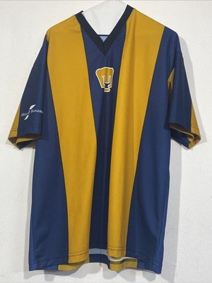 Pumas UNAM Fulmen Sport Soccer Jersey Men s Size 42 Colorblock Banamex