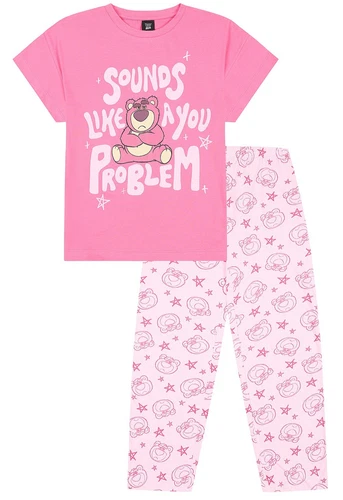 Womens Ladies Disney Toy Story Lotso Bear Sounds Like A You Problem Long Pyjama