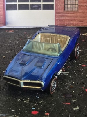Hot Wheels Redline Custom Firebird blue, very clean, as is