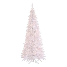 Vickerman 78" Plastic Fir Slim Dura-lit LED Artificial Christmas Tree in White