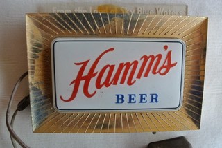 Old Lighted Hamm's Beer Sign NMR