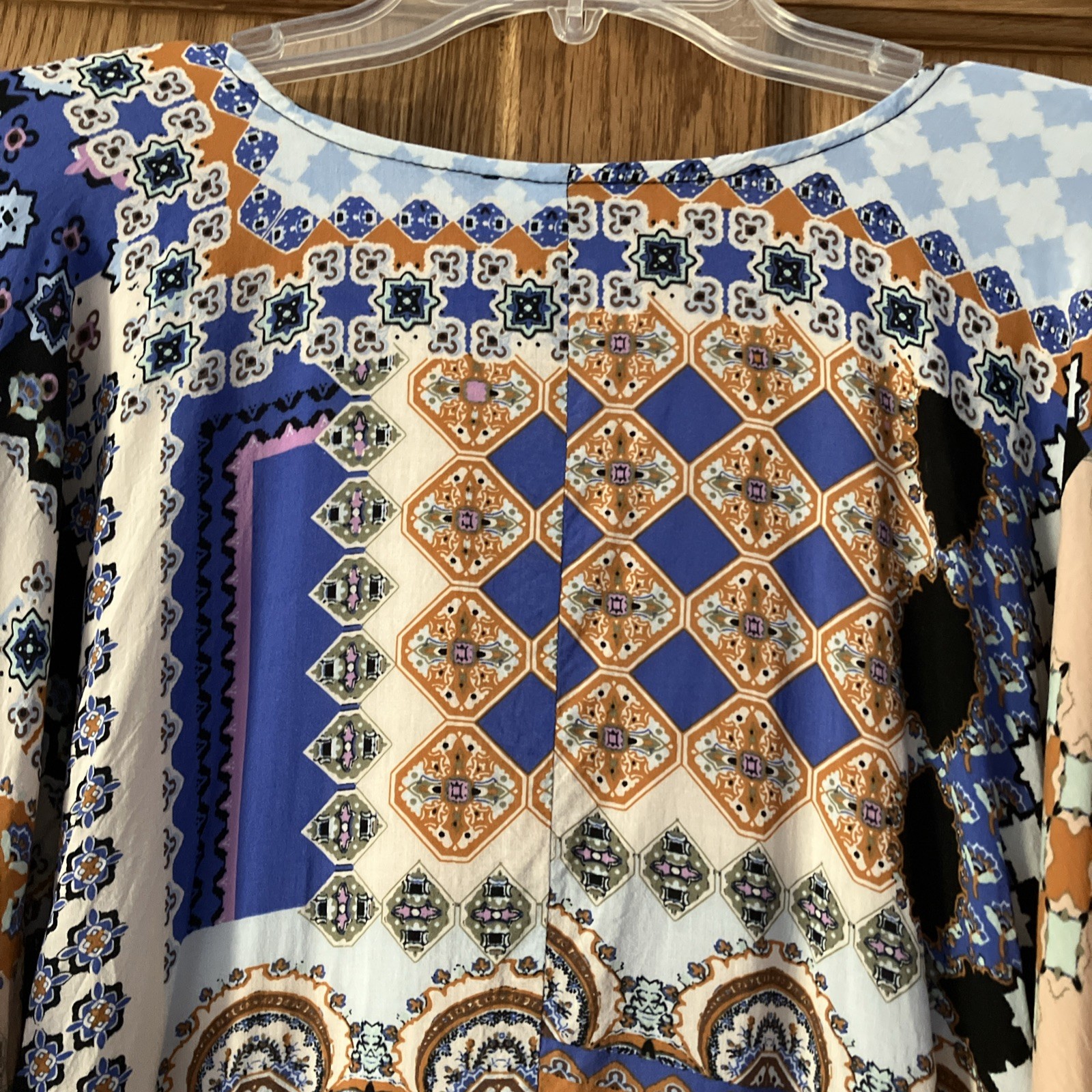 Democracy Patchwork BOHO Jacket Women's Sz 2XL 3/… - image 13