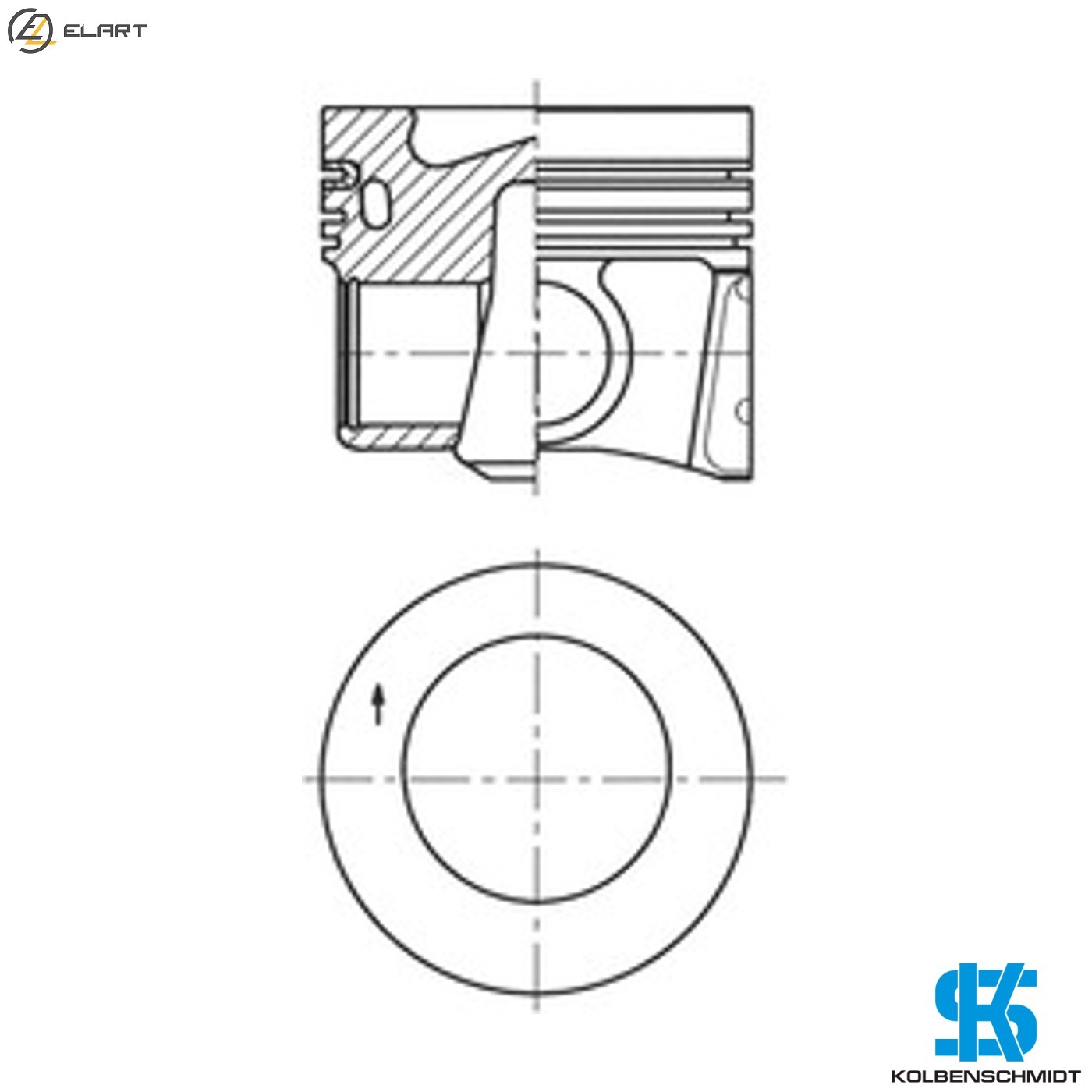 PISTON 41271620 FOR CLHA/CLHB/CRKB/CRKA/CXXA/CXXB/CXMA/DCXA/DCZA 1.6L 4cyl