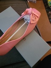 C.Paravano Women's size 41 Pink Ballet Flats with Bow