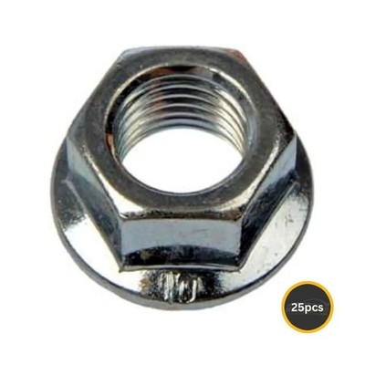 Multi-Purpose Nut | Steel | Clear Zinc Flat Seat Fine Thread M10 Thread Diameter