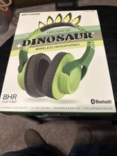 Art  Sound LED Light Up Dinosaur Wireless Headphones