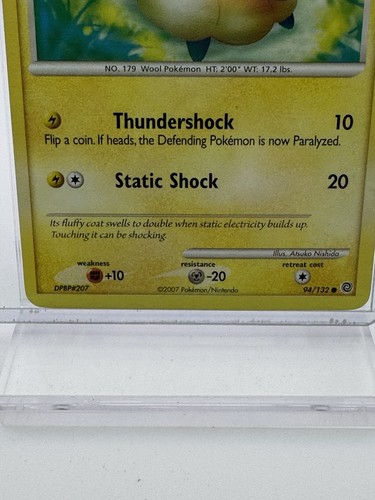 Mareep - 94/132 - Vintage Common (Diamond & Pearl) Pokemon TCG Official HP 2007 - Picture 2 of 2
