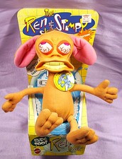 Vintage   1992 Mattel   Ren  Stimpy   Rude Toot REN  10" Plush Farting Toy  W W 
