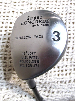 Nickent SUPER CONCORDE Shallow Face 16*Deg 3 Wood LH ~ Stiff Flex Graphite Shaft