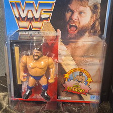 Hasbro WWF Hacksaw Jim Duggan Action Figure Hack Attack! w/ 2x4