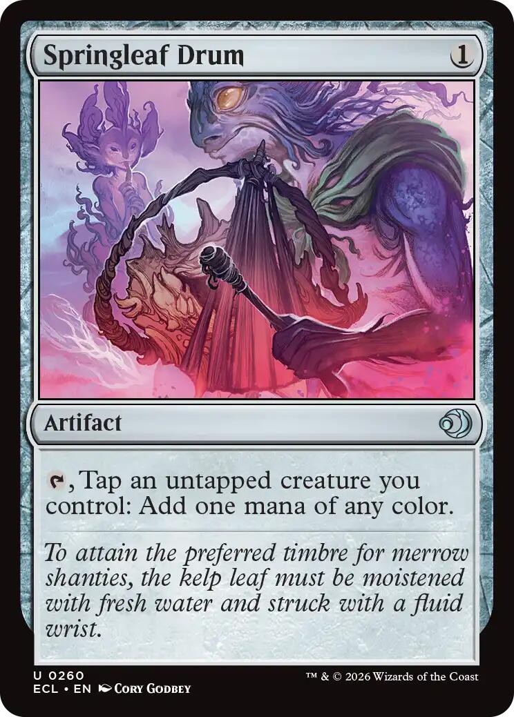 Springleaf Drum - 260 - NM - Lorwyn Eclipsed