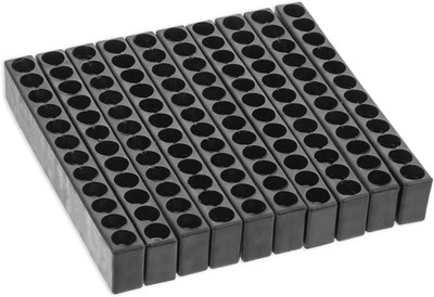 10 Pcs 12 Holes Hex Bit Holder Organizer Screwdriver Bit Holder 1/4 Inch Bit