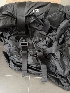 Y 3 Logo Printed Buckled Backpack