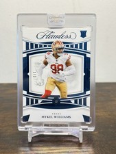 2025 Panini Flawless Rookie Diamond Encased Aqua/ 3 Mykel Williams 49ers