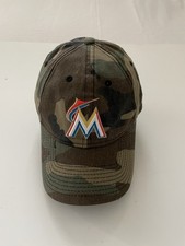 Miami Marlins Camo Adjustable Hat New Era 9TWENTY MLB Baseball Cap
