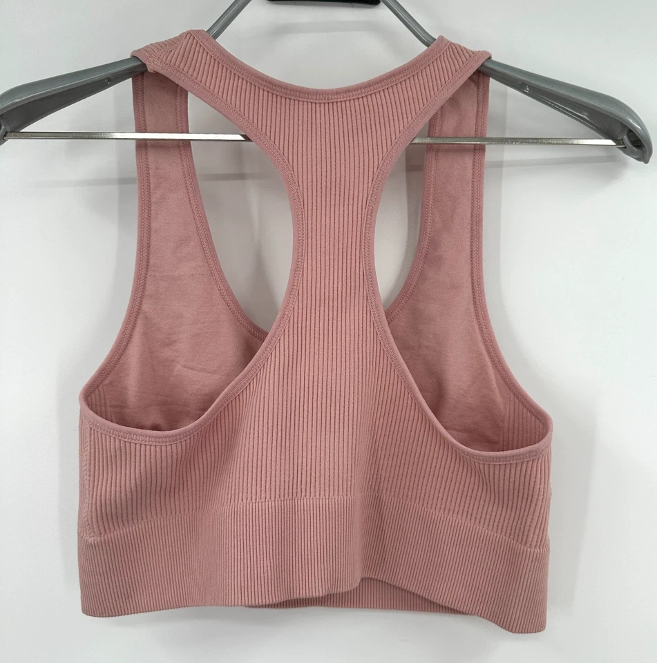 Sujetador deportivo Honeydew Intimates acanalado Tracey en rosa claro talla M mediano nuevo con etiquetas Foto 3 de 3