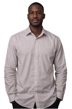 Banana Republic Non Iron Slim Fit M 15-15 1/2 Dress Shirt Brown Check
