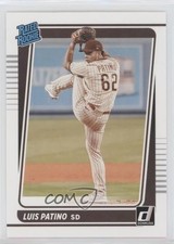 2021 Panini Donruss Rated Rookies Luis Patino #55 0o6v