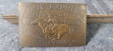 Pony Express Belt Buckle St Joe to Sacramento Solid Brass Lewis Buckles Chicago
