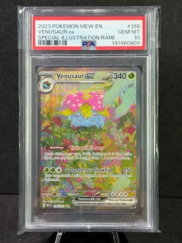 2023 Pokémon 151 MEW EN 198/165 Venusaur ex Special Illustration Rare PSA 10