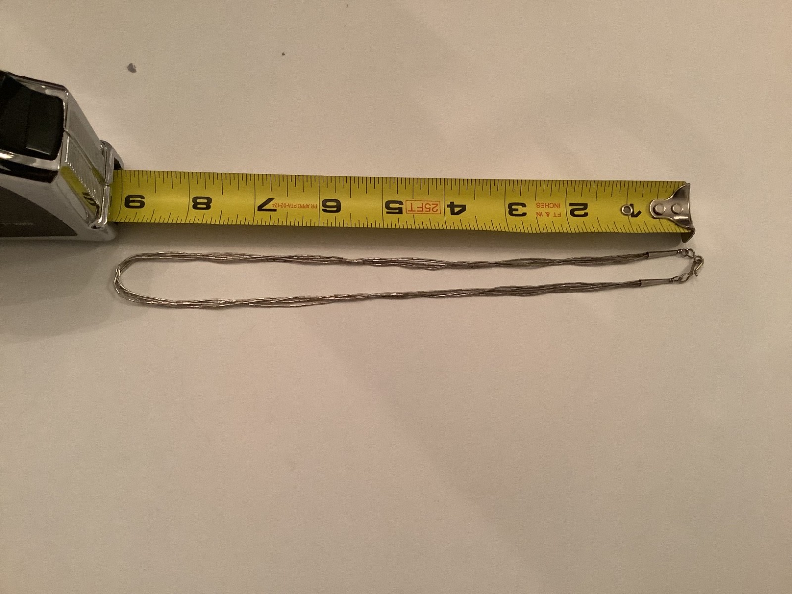 native american chain liquid silver - image 3