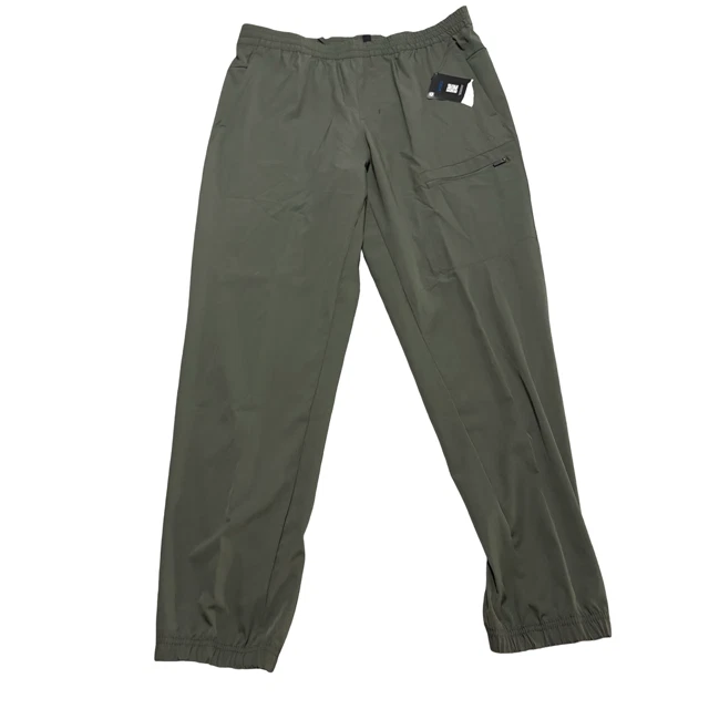 Skora Mens Green Zip Pocket Quick Dry Jogger Pants NWT L Tapered Fit 34x32
Opens in a new window or 