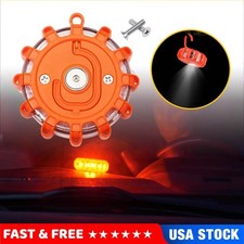 New Led Road Flare Emergency Light Roadside Safety Beacon Disc Flashers Warning New Led Road Flare Emergency Light Roadside Safety Beacon Disc Flashers Warning