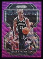2021-22 Panini Prizm NICOLAS CLAXTON Purple Wave Prizm #38 *Nets* NRMT-MT