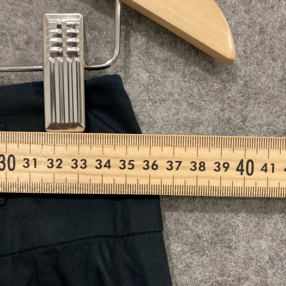 Falda Tara Jarmon Mujer Talla 36 Negra Línea A Plisada Algodón Cremallera 14419 Foto 3 de 4