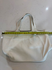 Maje Haute Hippie White Pebbled Leather Tote ...