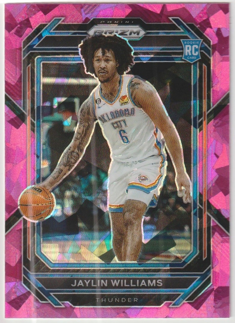 2022-23 Panini Prizm - Jaylin Williams #247 Pink Ice Prizm (RC) *scanner glare*