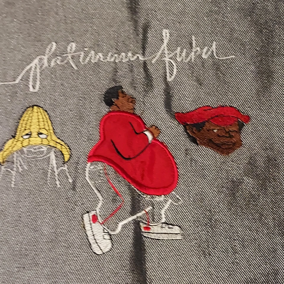 FUBU Platinum Fat Albert Silver/Grey Denim Suit Jacket & Pants Size 30 Rare Set - Image 4 of 4