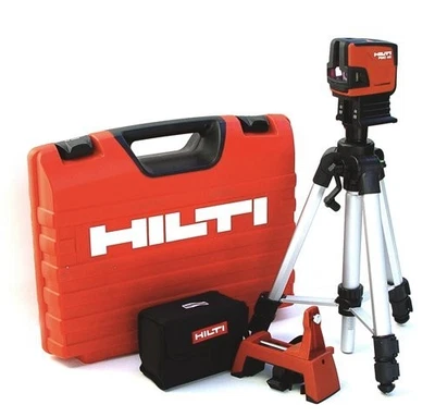 HILTI PMC 46 Laser en Croix Ligne Points Trépied téléscopique Accroche murale - Photo 1/4