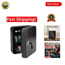 KYODOLED Key Storage Lock Box Wall Mount, Locking 40 Key Cabinet Holder Box with