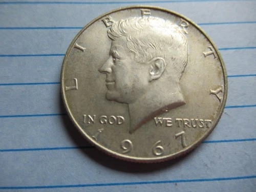 1967-P Kennedy US Half Dollar AU Free Shipping r